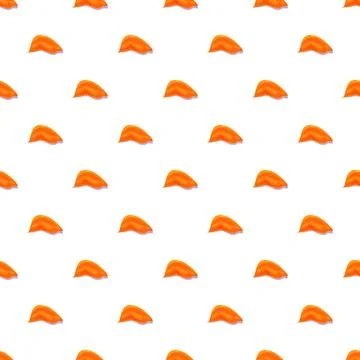 Fried chicken wing orange savory food pattern Stock Illustration