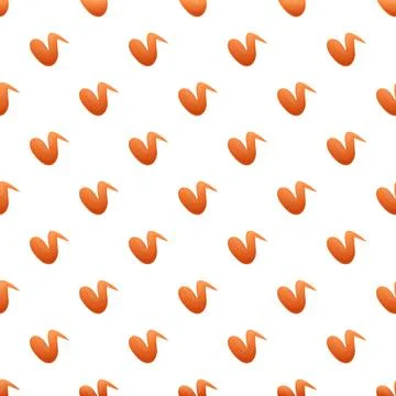 Fried chicken wing pattern repeating food background 스톡 일러스트
