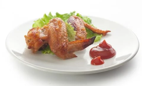 Fried chicken wing Stock Photos