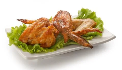 Fried chicken wing Stock Photos