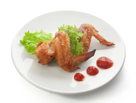 Fried chicken wing Stock Photos