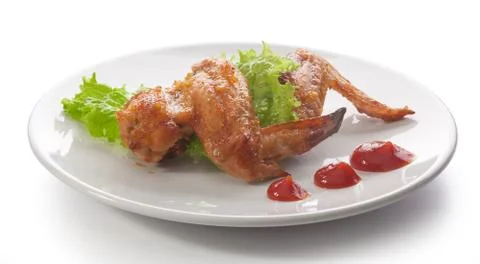 Fried chicken wing Stock Photos