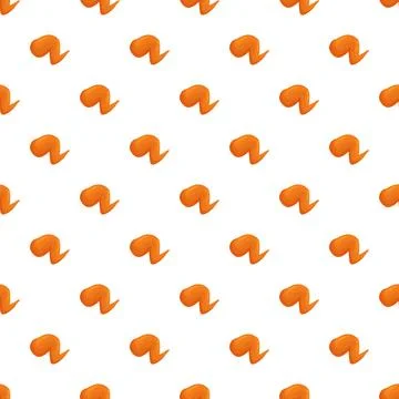 Fried chicken wing repeating seamless illustration pattern Illustrazione stock