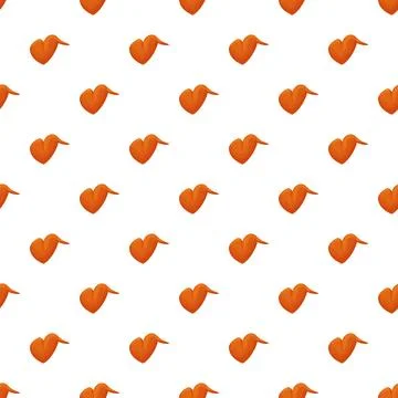 Fried chicken wing seamless pattern background concept Stock Illustration
