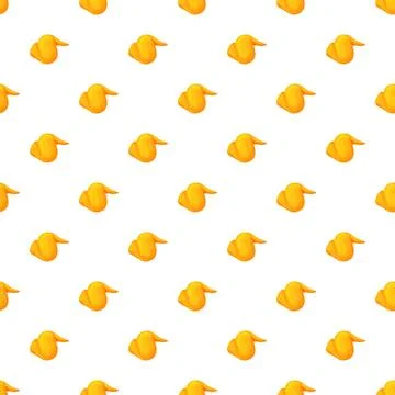 Fried chicken wings creating seamless fast food pattern Stock Illustration