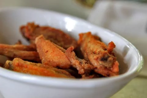 Fried Chicken wings Stock Photos