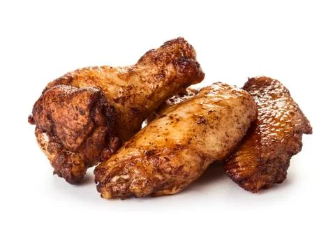 Fried chicken wings Stock Photos