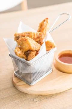 Fried chicken wings Foto stock