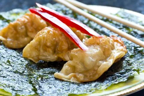 Fried chinese dumplings Фото