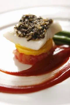 Fried cod Stock Photos