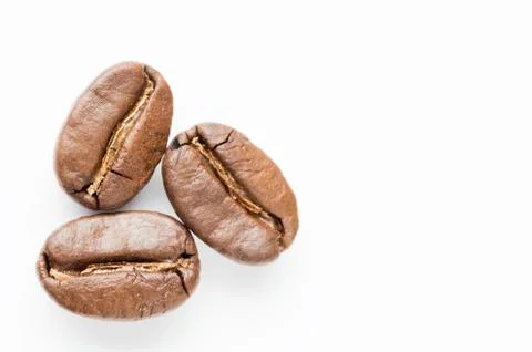 Fried coffee beans Stock Photos