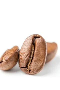 Fried coffee beans Stock Photos