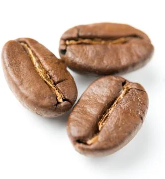 Fried coffee beans Stock Photos