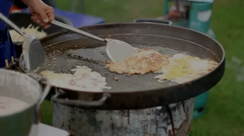 Fried cooking Stock Footage 22023290