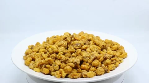 Fried corn with flour Stock Footage 222801872