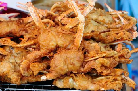 Fried Crabs Stock Photos