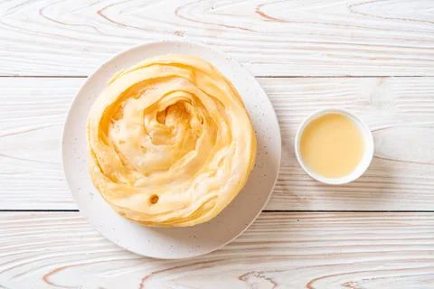 Fried crispy roti dough 写真素材