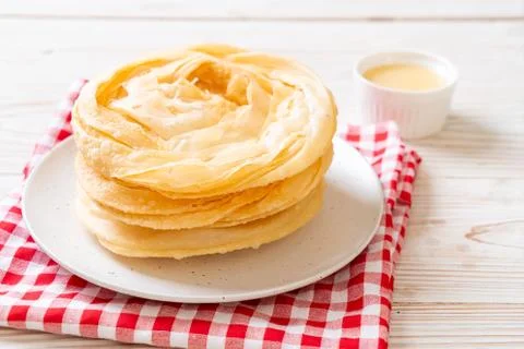 Fried crispy roti dough 写真素材
