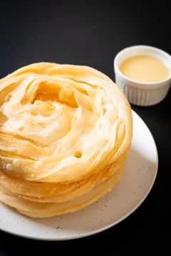 Fried crispy roti dough 写真素材