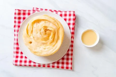 Fried crispy roti dough 写真素材