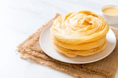 Fried crispy roti dough 写真素材