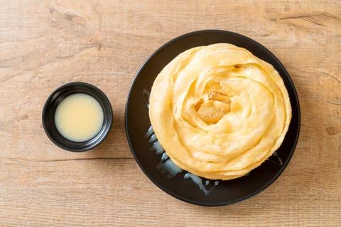 Fried crispy roti dough 写真素材
