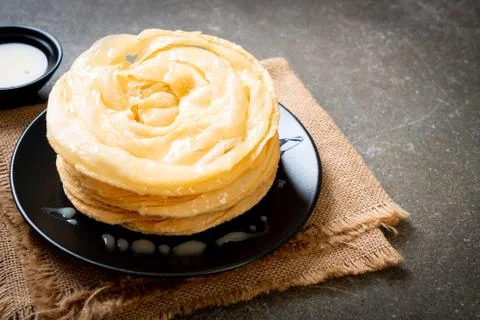 Fried crispy roti dough 写真素材