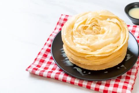 Fried crispy roti dough 写真素材