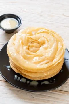 Fried crispy roti dough 写真素材