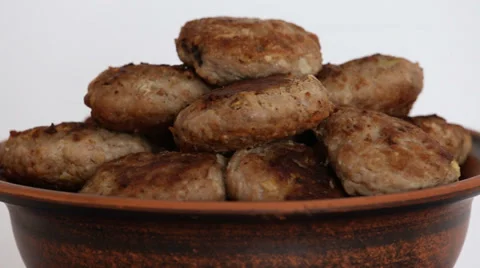 Fried cutlet Stock Footage 38415954