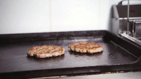 Fried cutlets Stock Footage 129685574