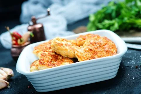 Fried cutlets Stock Photos