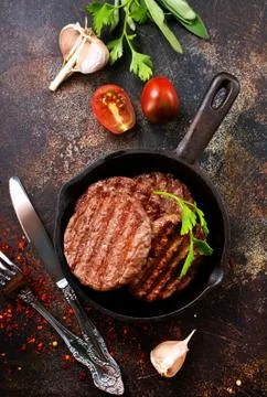 Fried cutlets Stock Photos