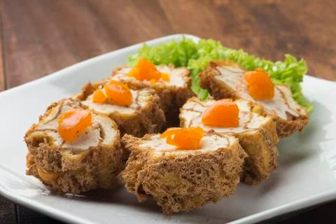 Fried dim sum Stock Photos