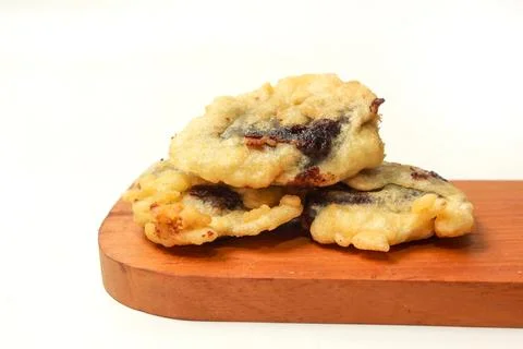 This is fried dodol, a typical West Java Sundanese food from Indonesia Stock-Fotos