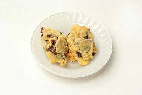 This is fried dodol, a typical West Java Sundanese food from Indonesia serv.. Stock-Fotos
