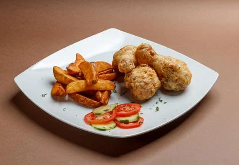 Fried drumsticks Stock Photos