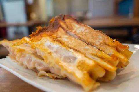 Fried dumpling in a restaurant Stock Photos
