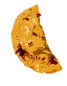 Fried dumplings Stock Illustration