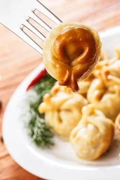 Fried dumplings Stock Photos