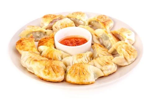 Fried dumplings Stock Photos