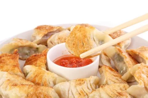 Fried dumplings Stock Photos