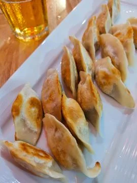 Fried dumplings Stock Photos