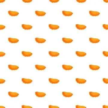 Fried dumplings seamless pattern creating food background 스톡 일러스트