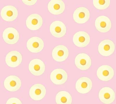 Fried egg and bacon breakfast background vector Stock Illustration