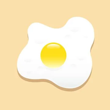 Fried egg Background Illustrazione stock