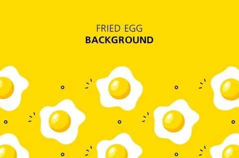 Fried egg background Stock Illustration