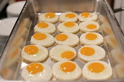Fried egg for breakfast meal Stock Photos
