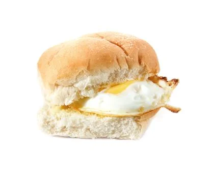 Fried egg butty Stock Photos