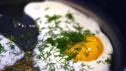 Fried egg Stock Footage 73750795